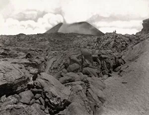 Vesuvius Gallery: Eruption lava on slopes of volcano Mount Vesuvius, Italy