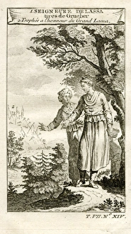European depiction of people from Lhasa, Tibet European depiction of people from Lhasa, Tibet