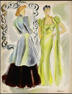 <b class=qtipBold><figcaption>Evening Wear 1939</figcaption></b><br>Evening gowns by Lavin and Molyneux.<br><em>© Mary Evans Picture Library</em> Evening Wear 1939