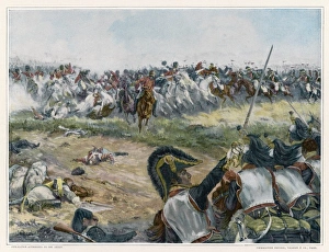 <b class=qtipBold><figcaption>Events/War/Napoleonic</figcaption></b><br>BATTLE OF WATERLOO Opposing cavalry about to meet<br><em>© Mary Evans Picture Library 2015 - https://copyrighthub.org/s0/hub1/creation/maryevans/MaryEvansPictureID/10013203</em> Events/War/Napoleonic
