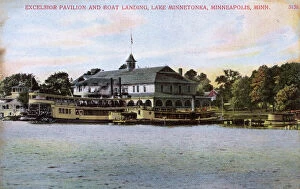 Lake Gallery: Excelsior Pavilion and Boat Landing - Lake Minnetonka, USA