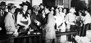 Exchanging gold wedding-rings for iron Exchanging gold wedding-rings for iron
