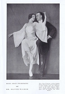 Exhibition dancers Joan Pickering and Oliver Walker Exhibition dancers Joan Pickering and Oliver Walker