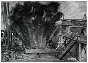 Explosion of a hatch on the Athenia, September 1939 Explosion of a hatch on the Athenia, September 1939