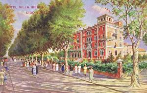 The exterior of the Hotel Villa Regina, Lido, Venice, 1920s The exterior of the Hotel Villa Regina, Lido, Venice, 1920s