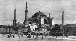 Exterior of Saint Sophia, Constantinople, 1878 Exterior of Saint Sophia, Constantinople, 1878