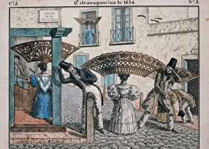 Extravagances of 1834. By Cesar Bacle (1794-1838). Lithograp Extravagances of 1834. By Cesar Bacle (1794-1838). Lithograp