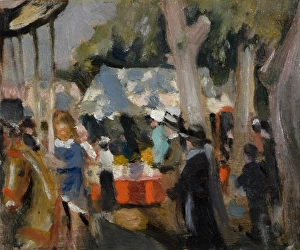<b class=qtipBold><figcaption>At the Fair</figcaption></b><br>At the Fair. Garstin, Norman 1847-1926. Date:<br><em>© National Museums NI / MARY EVANS</em> At the Fair