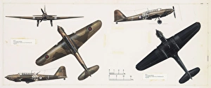 <b class=qtipBold><figcaption>Fairey Battle K9182 aeroplane</figcaption></b><br>Fairey Battle K9182 aeroplane in camouflage paint. 1940s<br><em>© The Royal Aeronautical Society (National Aerospace Library)/Mary Evans</em> Fairey Battle K9182 aeroplane