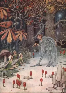 He was Jack Frost Print - Enchanting Snowdrop Fairies Scene