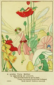 Searching Gallery: Fairy searching among flowers