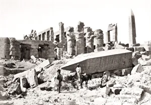Fallen obelisk at Karnak, Egypt, 1857 Fallen obelisk at Karnak, Egypt, 1857