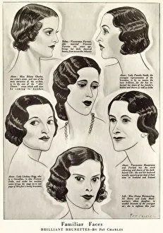 Familiar Faces, Brilliant Brunettes by Pat Charles Familiar Faces, Brilliant Brunettes by Pat Charles