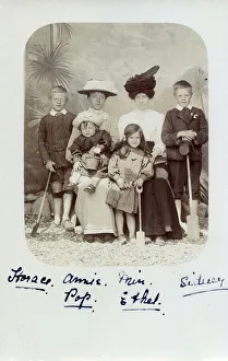 Family group - Studio portrait at the seaside Family group - Studio portrait at the seaside