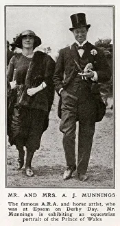 Famous Equine artist Sir Alfred James Munnings and wife Famous Equine artist Sir Alfred James Munnings and wife