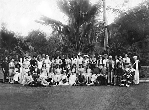 Fancy dress party at Government Cottage, Seychelles Fancy dress party at Government Cottage, Seychelles