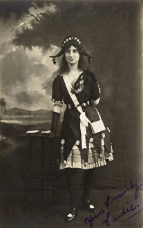 Fancy dress - young woman dressed as carnival Fancy dress - young woman dressed as carnival
