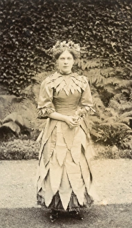 Fancy dress - young woman dressed as a flower Fancy dress - young woman dressed as a flower