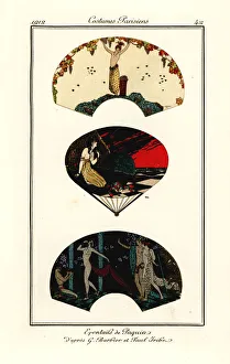 Broders Gallery: Fans designed by Jeanne Paquin, 1912