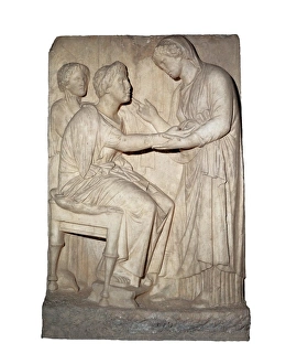 Hellenic Gallery: Farewell Stelae. Classical Greek art