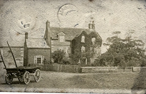Farmhouse & Cart, Though to be Lostock Hall, Lancashire Farmhouse & Cart, Though to be Lostock Hall, Lancashire