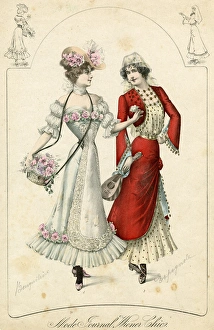 Fashion plate, Bouquetiere and Espagnole Fashion plate, Bouquetiere and Espagnole