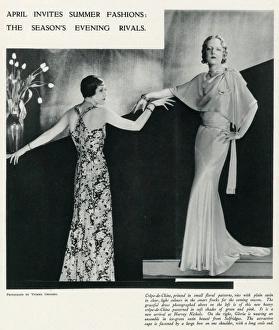 Fashion for summer evening wear 1932 Fashion for summer evening wear 1932