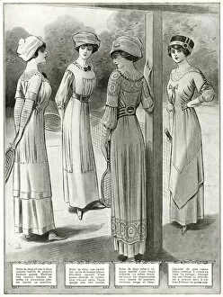 Fashion for tennis 1910