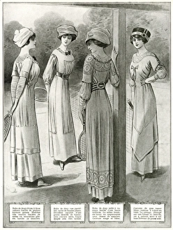 Sportswear Gallery: Fashion for tennis 1910