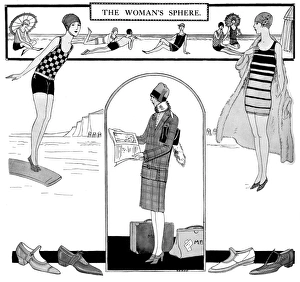 Wasp Gallery: Fashionable bathing suits of the 1920s
