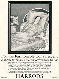 For the Fashionable Convalescent - Harrods advertisement For the Fashionable Convalescent - Harrods advertisement