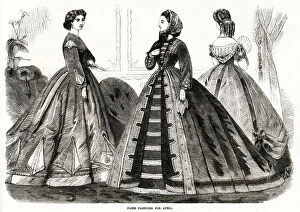 Images Dated 13th September 2018: Fashions for April 1865