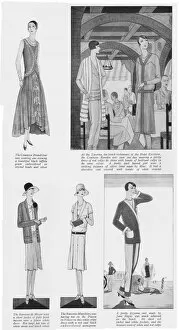 Images Dated 9th October 2014: Fashions at the Lido, Venice, 1927