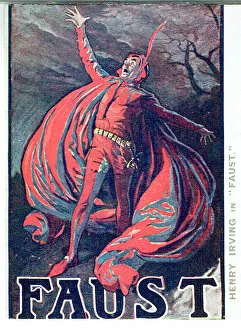 Images Dated 23rd February 2017: Faust by W. G. Wills - Henry Irving as Mephistopheles