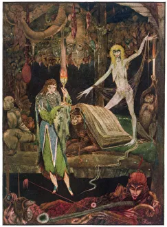 <b class=qtipBold><figcaption>Faust in Witches Kitchen</figcaption></b><br>Methinks, a million fools in choir are raving and will never tire<br><em>© Mary Evans Picture Library</em> Faust in Witches Kitchen