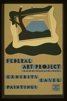 Federal Art Project, 4300 Euclid Ave., exhibits easel painti Federal Art Project, 4300 Euclid Ave., exhibits easel painti