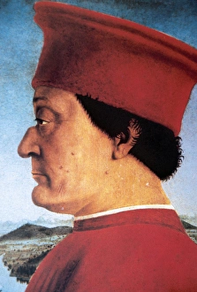 Federico III da Montefeltro (1422-1482). Portrait by Piero d Federico III da Montefeltro (1422-1482). Portrait by Piero d