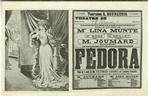 Curtain Gallery: Fedora by Victorien Sardou - Mademoiselle Lina Munte