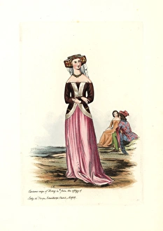 Female costume of the reign of Henry IV, 1399-1423 Female costume of the reign of Henry IV, 1399-1423