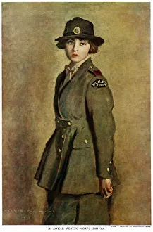 Female royal flying corps driver 1918 Female royal flying corps driver 1918
