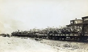 Fernie, BC, Canada - recycling train and scrap metal Fernie, BC, Canada - recycling train and scrap metal