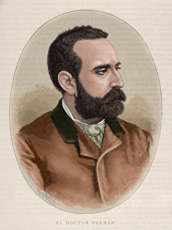 FERRAN, Jaime (1852-1929). Spanish bacteriologist FERRAN, Jaime (1852-1929). Spanish bacteriologist