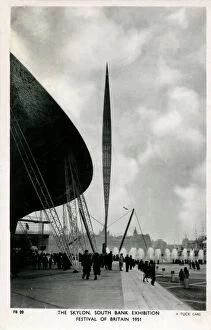 1951 Collection: Festival of Britain 1951 - The Skylon, South Bank, London