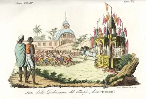 Festival for the dedication of a HIndu temple Festival for the dedication of a HIndu temple