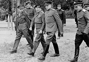 Relating Gallery: Field Marshal Bernard Montgomery with Marshal Rokossovsky
