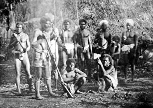 <b class=qtipBold><figcaption>Fijian islander</figcaption></b><br>Native Fijian group, 1861 Date: 1861<br><em>© Mary Evans / National Archives</em> Fijian islander
