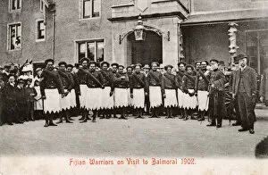 Adolf Gallery: Fijian Warriors on a visit to Balmoral, Scotland