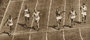 The final of the 100 Metres, 1948 London Olympics The final of the 100 Metres, 1948 London Olympics