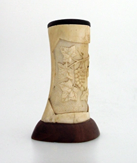 Finely hand-carved bone ornament by German Internee Finely hand-carved bone ornament by German Internee