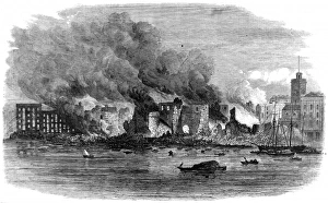 Fire at Cottons Wharf, Southwark, 1861 Fire at Cottons Wharf, Southwark, 1861